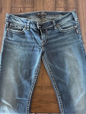 Silver Jeans Women's Straight Leg Blue Denim